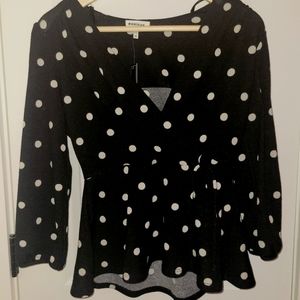 Polka dot top